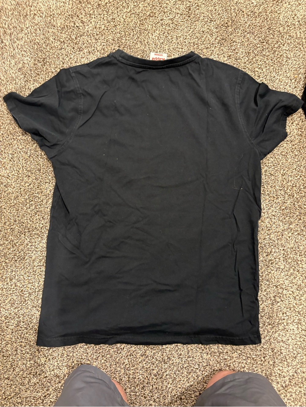Kappa Black Tee with White Heart Logo - Picture 3 of 3